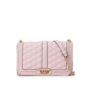 Rebecca Minkoff Love Quilted Crossbody Bag Pink